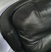 AMADEUS NATUZZI LOUNGE CHAIR / zwart leer