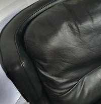 AMADEUS NATUZZI LOUNGE CHAIR / zwart leer