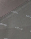 AMADEUS NATUZZI LOUNGE CHAIR / zwart leer