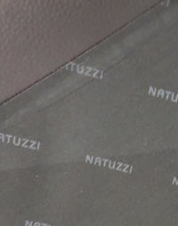 AMADEUS NATUZZI LOUNGE CHAIR / zwart leer