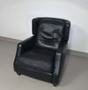 AMADEUS NATUZZI LOUNGE CHAIR / zwart leer