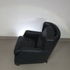 AMADEUS NATUZZI LOUNGE CHAIR / zwart leer