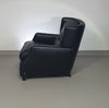 AMADEUS NATUZZI LOUNGE CHAIR / zwart leer