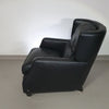 AMADEUS NATUZZI LOUNGE CHAIR / zwart leer