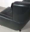 AMADEUS NATUZZI LOUNGE CHAIR / zwart leer