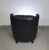 AMADEUS NATUZZI LOUNGE CHAIR / zwart leer