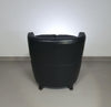 AMADEUS NATUZZI LOUNGE CHAIR / zwart leer