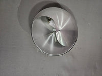vintage design inox wandlamp van Raak Amsterdam (type C1636). Ook wel Yin-Yang lamp genoemd