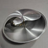 vintage design inox wandlamp van Raak Amsterdam (type C1636). Ook wel Yin-Yang lamp genoemd