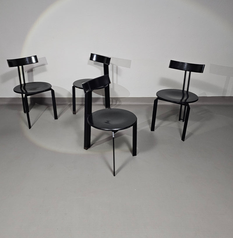 Postmoderne Harvink-stoelen, model Zeta, ontworpen door Martin Haksteen in de jaren 80
