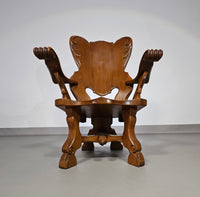 4 x large oak claw armchairs 1960s
70 x 70 x 90 cm