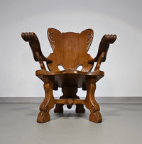 4 x large oak claw armchairs 1960s
70 x 70 x 90 cm