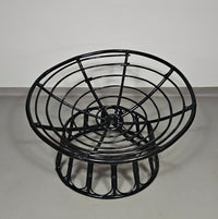 Papasan rotan lounge stoel jaren 70
 Breedte 120
 Hoogte 70 cm