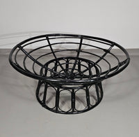 Papasan rotan lounge stoel jaren 70
 Breedte 120
 Hoogte 70 cm