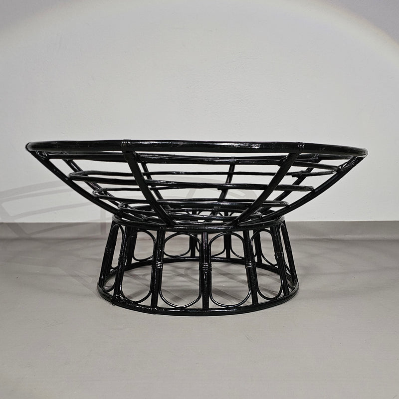 Papasan rotan lounge stoel jaren 70
 Breedte 120
 Hoogte 70 cm