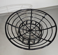 Papasan rotan lounge stoel jaren 70
 Breedte 120
 Hoogte 70 cm
