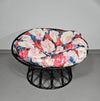 Papasan rotan lounge stoel jaren 70
 Breedte 120
 Hoogte 70 cm