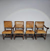 Bijpassende set / Kasteelstoelen / Neo Barok / schapenleer / jaren 1900