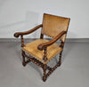 Bijpassende set / Kasteelstoelen / Neo Barok / schapenleer / jaren 1900