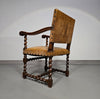 Bijpassende set / Kasteelstoelen / Neo Barok / schapenleer / jaren 1900