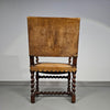 Bijpassende set / Kasteelstoelen / Neo Barok / schapenleer / jaren 1900