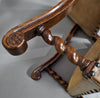 Bijpassende set / Kasteelstoelen / Neo Barok / schapenleer / jaren 1900