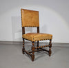 Bijpassende set / Kasteelstoelen / Neo Barok / schapenleer / jaren 1900