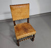 Bijpassende set / Kasteelstoelen / Neo Barok / schapenleer / jaren 1900