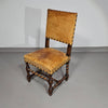 Bijpassende set / Kasteelstoelen / Neo Barok / schapenleer / jaren 1900