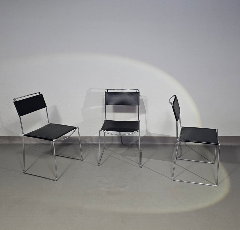 SET VAN 3 'JODI' EETKAMER STOELEN VAN SINTESI