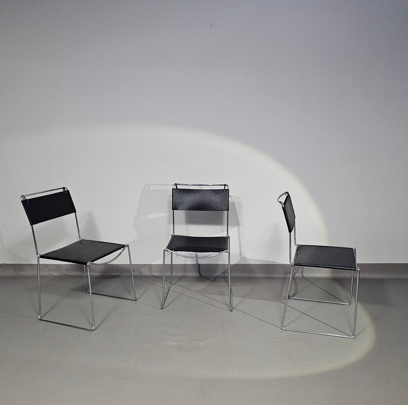 SET VAN 3 'JODI' EETKAMER STOELEN VAN SINTESI