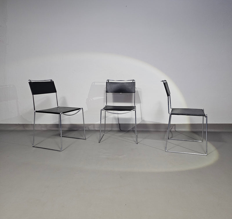 SET VAN 3 'JODI' EETKAMER STOELEN VAN SINTESI