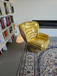 Golden Limited Edition Elda Chair van Joe Colombo voor Longhi Italy nr. 19/20 