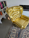 Golden Limited Edition Elda Chair van Joe Colombo voor Longhi Italy nr. 19/20 