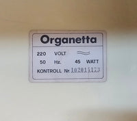 Ultra rare Hohner ORGANETTA wind organ / air organ / vintage & rare / 1963 / chrome stand
Complete, no missing parts.