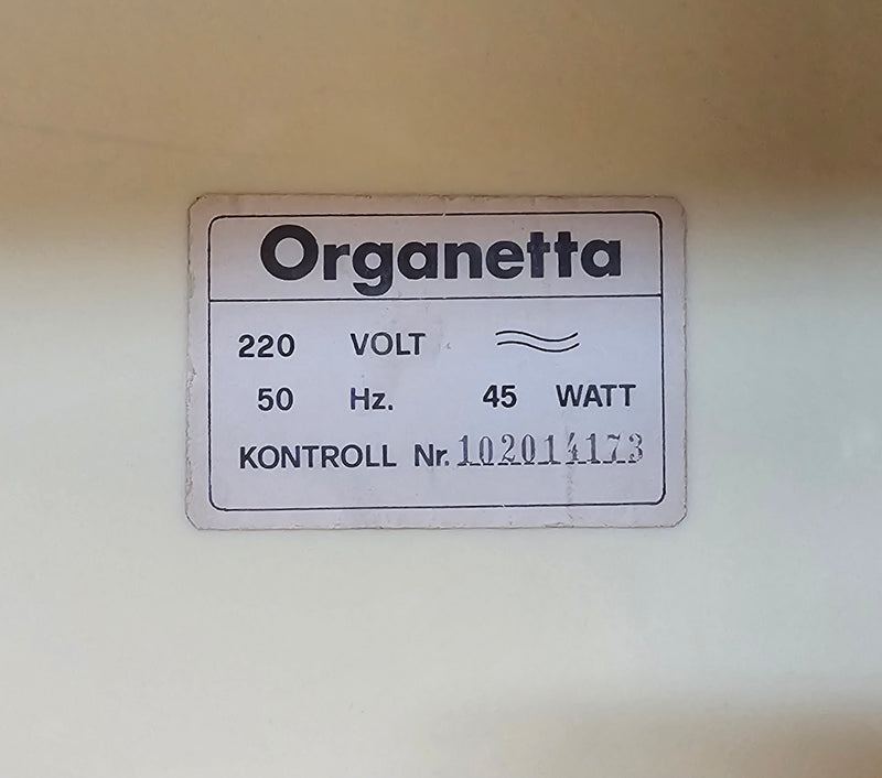 Ultra rare Hohner ORGANETTA wind organ / air organ / vintage & rare / 1963 / chrome stand
Complete, no missing parts.