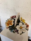 Bassano keramiek Mand met bloemen, Italië jaren 50