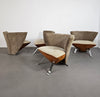4 x Jada chair duo tone by Giorgio Saporiti for il Loft