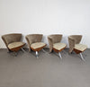4 x Jada chair duo tone by Giorgio Saporiti for il Loft