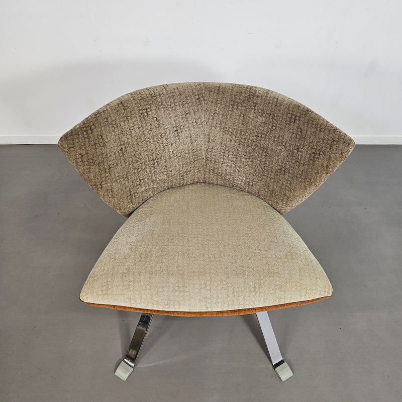 4 x Jada chair duo tone by Giorgio Saporiti for il Loft