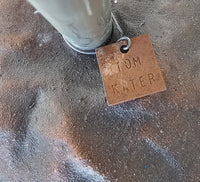 Tom Kater floorlamp / solid bronze floor weight