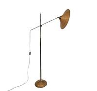 Pencil reed / split reed / floor lamp 1960s / fishing rod lamp