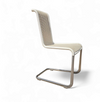 4 x B20 white Cane and Chrome Cantilever Dining Chairs by Axel Bruchhäuser / Tecta /1990s