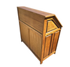 Symmetrical / solid oak desk / secretaire / secretary with drawers