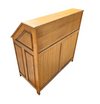 Symmetrical / solid oak desk / secretaire / secretary with drawers