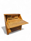 Symmetrical / solid oak desk / secretaire / secretary with drawers