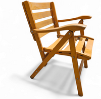 4 x Folding Chairs by Ico & Luisa Parisi for Reguitti, Italy, 1970s,
