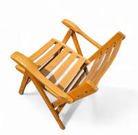 4 x Folding Chairs by Ico & Luisa Parisi for Reguitti, Italy, 1970s,