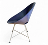 4 x dark blue Thonet S664 dining chairs /designed in 1954 by Eddie Harlis