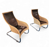 2 x Weighty rattan lounge chair 1990s
